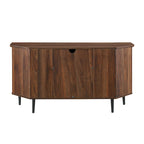 Meuble TV d'angle en verre de 122 cm