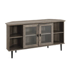 Meuble TV d'angle en verre de 122 cm