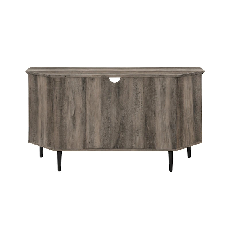 Meuble TV d'angle en verre de 122 cm