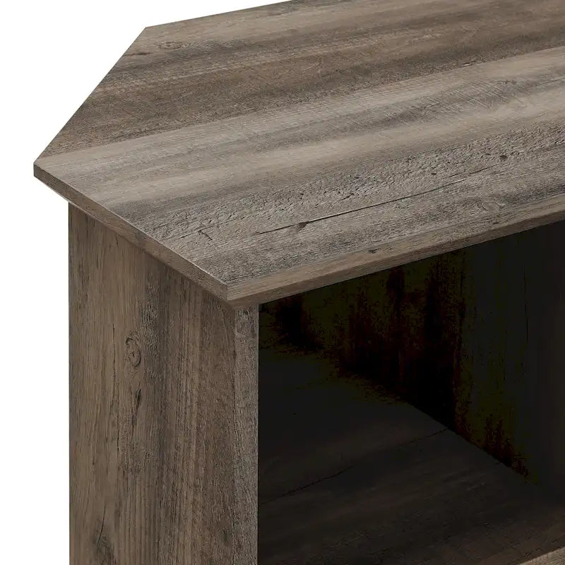 Meuble TV d'angle en verre de 122 cm