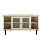 Meuble TV d'angle en verre de 122 cm