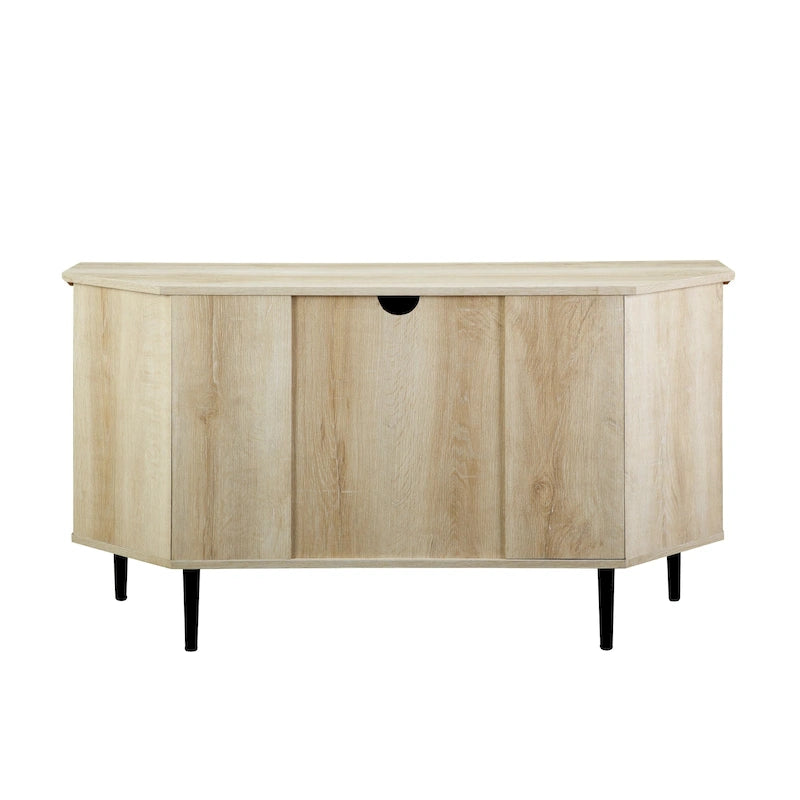 Meuble TV d'angle en verre de 122 cm