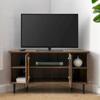 Meuble TV d'angle en verre de 122 cm