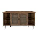 Meuble TV d'angle en verre de 122 cm