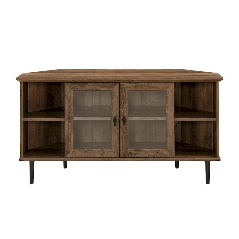Meuble TV d'angle en verre de 122 cm