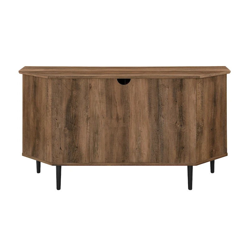 Meuble TV d'angle en verre de 122 cm
