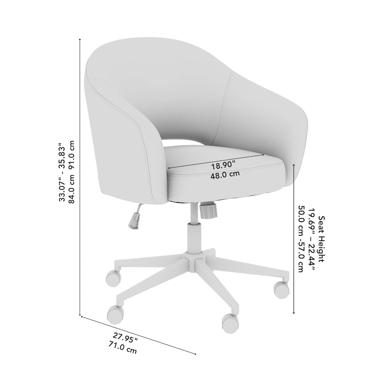 Chaise de bureau moderne du milieu du siècle