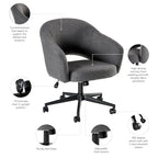 Chaise de bureau moderne du milieu du siècle