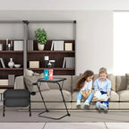 Bureau Table Plateau TV avec Porte-Gobelet Pliant Réglable pour Maison, Bureau, Pliable, Portable, Stable, Léger, Rangement