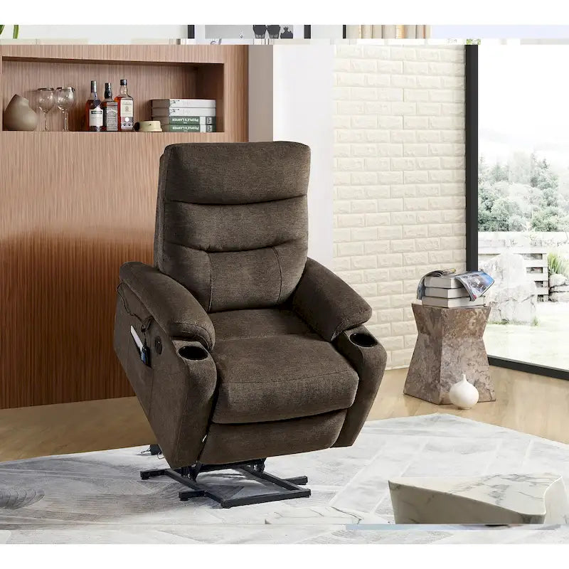 Fauteuil inclinable releveur électrique Liyasi avec massage, chaleur et fonctions pratiques