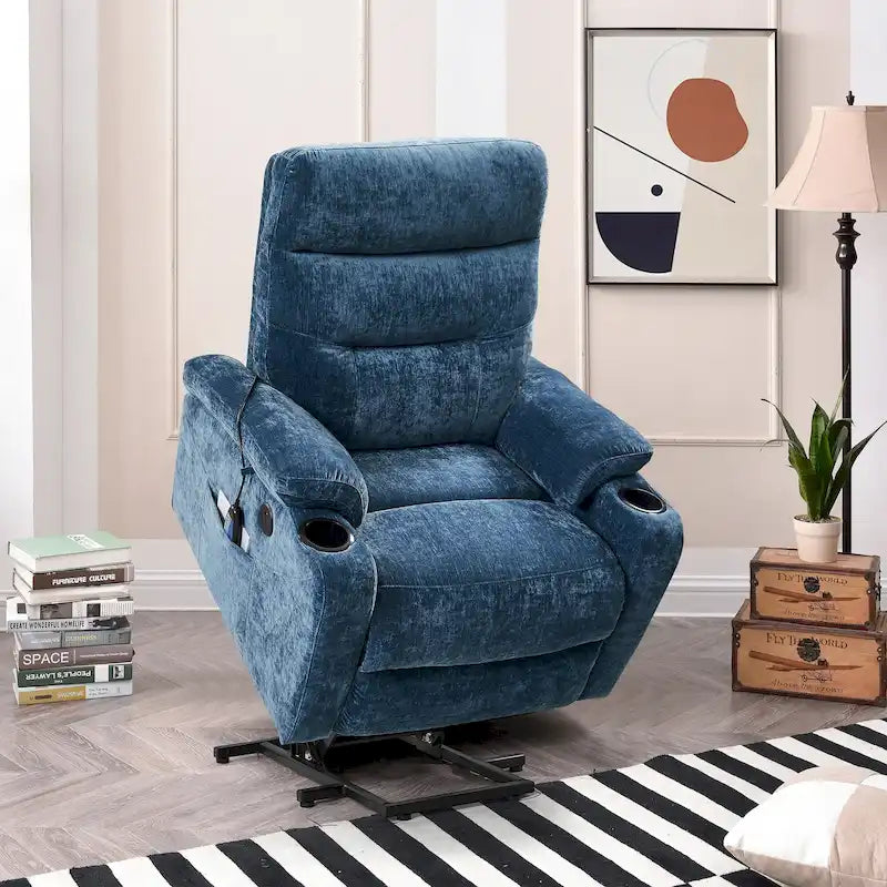 Fauteuil inclinable releveur électrique Liyasi avec massage, chaleur et fonctions pratiques