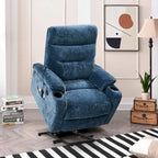 Fauteuil inclinable releveur électrique Liyasi avec massage, chaleur et fonctions pratiques