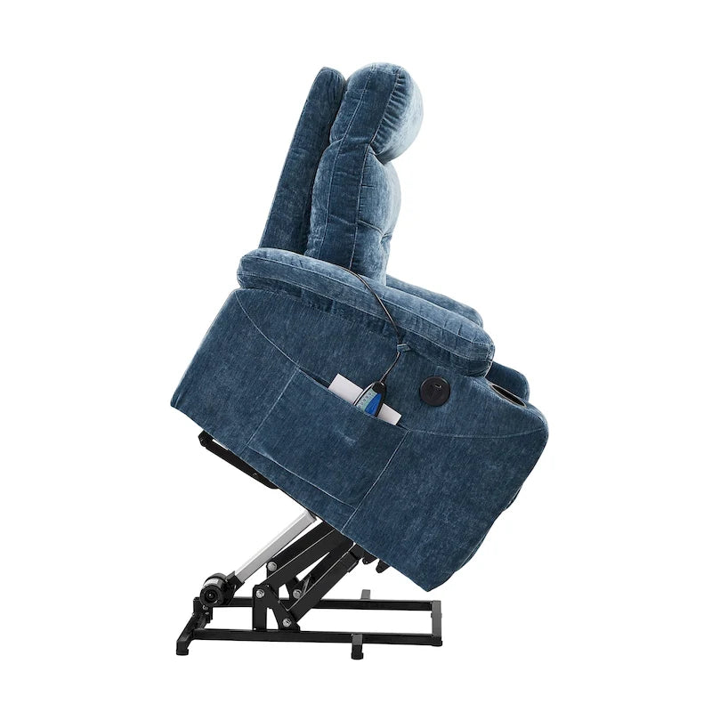 Fauteuil inclinable releveur électrique Liyasi avec massage, chaleur et fonctions pratiques