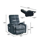 Fauteuil inclinable releveur électrique Liyasi avec massage, chaleur et fonctions pratiques