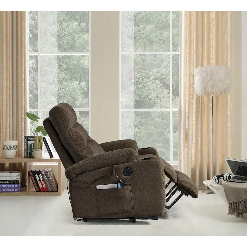 Fauteuil inclinable releveur électrique Liyasi avec massage, chaleur et fonctions pratiques