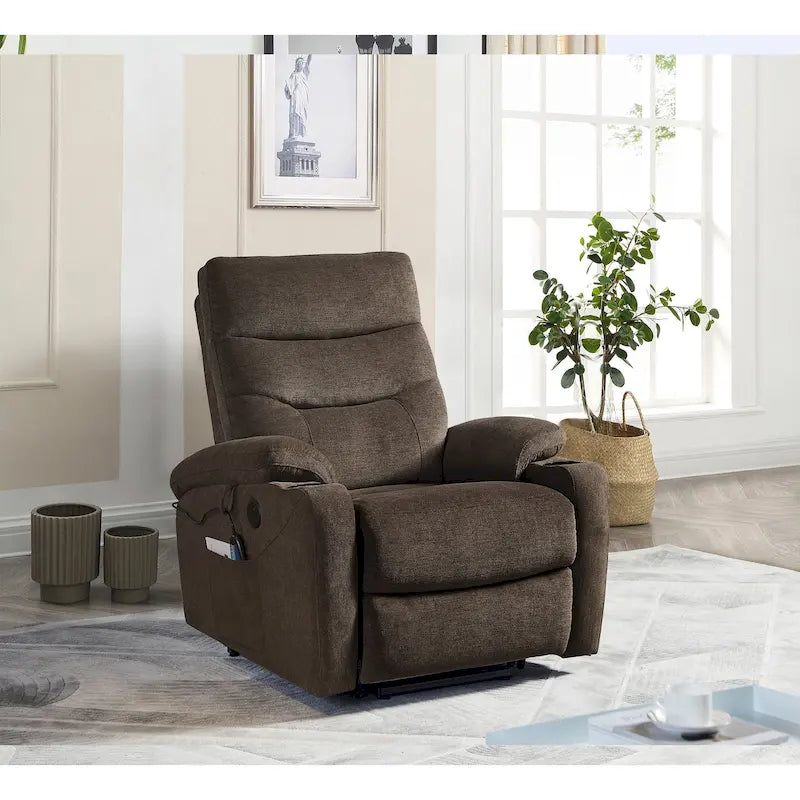 Fauteuil inclinable releveur électrique Liyasi avec massage, chaleur et fonctions pratiques