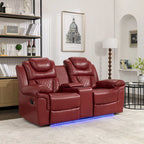 Causeuse inclinable manuelle de cinéma maison avec rangement dissimulé