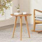 Table d'appoint avec revêtement en faux bois