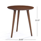 Table d'appoint avec revêtement en faux bois