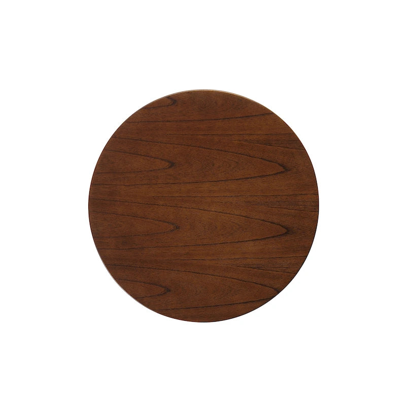 Table d'appoint avec revêtement en faux bois