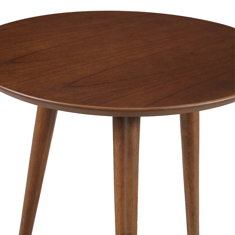 Table d'appoint avec revêtement en faux bois