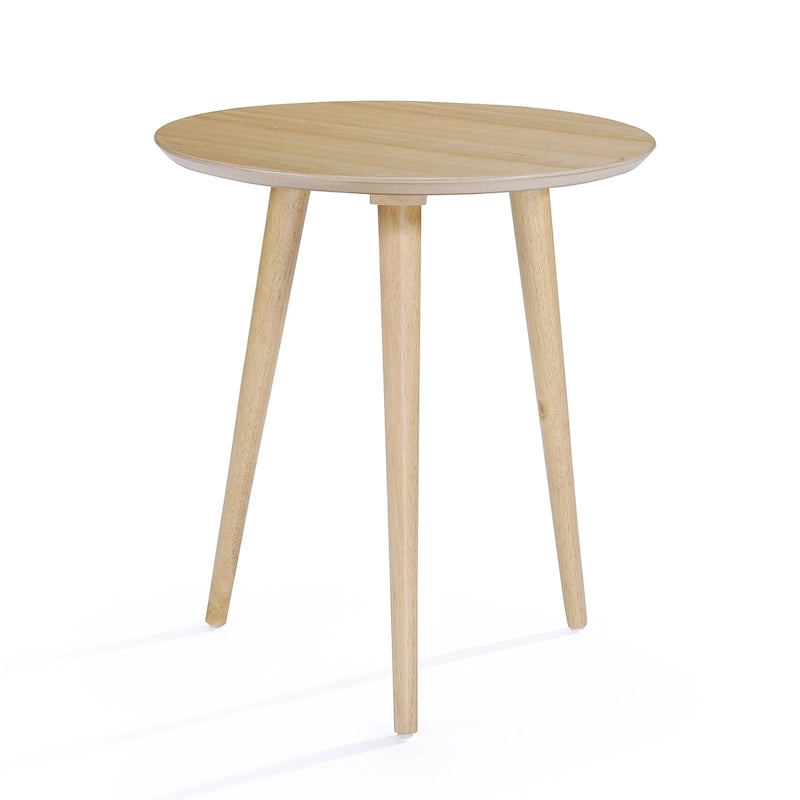 Table d'appoint avec revêtement en faux bois