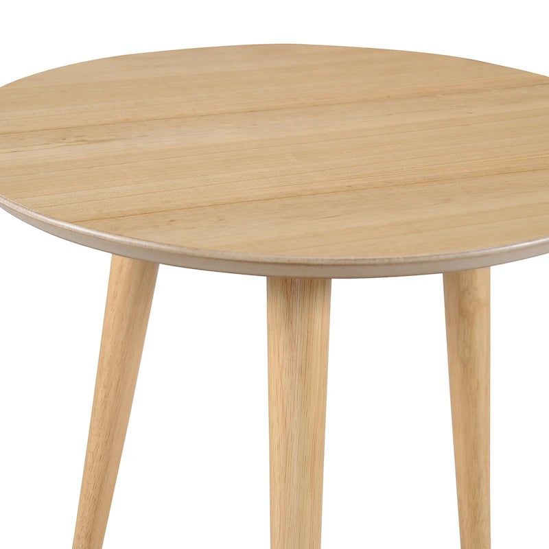 Table d'appoint avec revêtement en faux bois