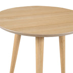 Table d'appoint avec revêtement en faux bois