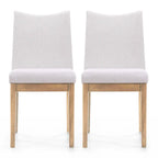 Chaise de salle à manger en tissu du milieu du siècle