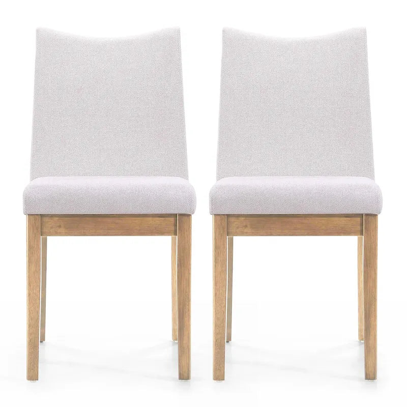 Chaise de salle à manger en tissu du milieu du siècle
