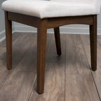 Chaise de salle à manger en tissu du milieu du siècle