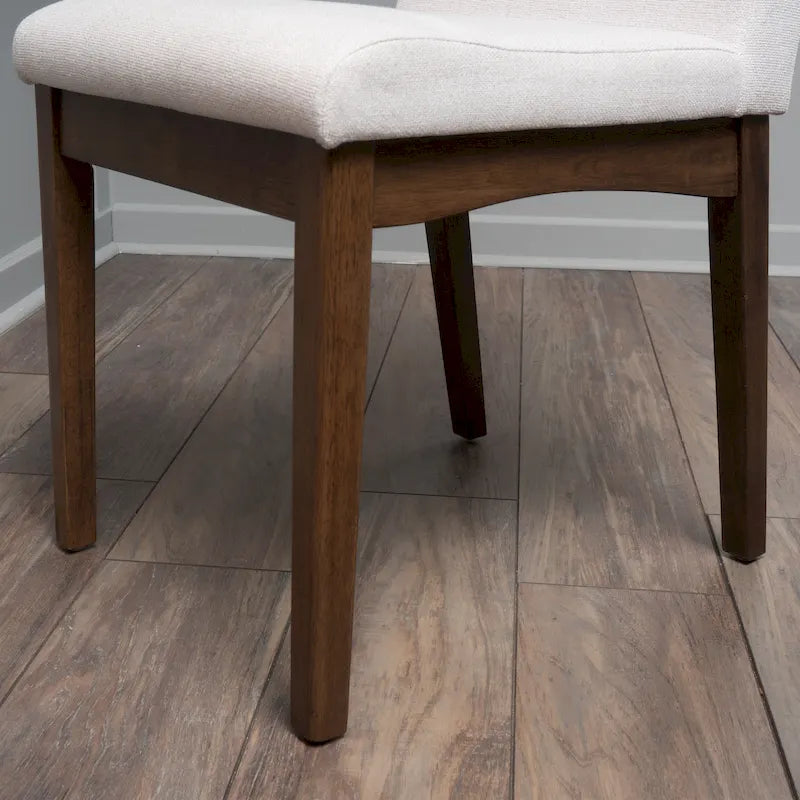 Chaise de salle à manger en tissu du milieu du siècle