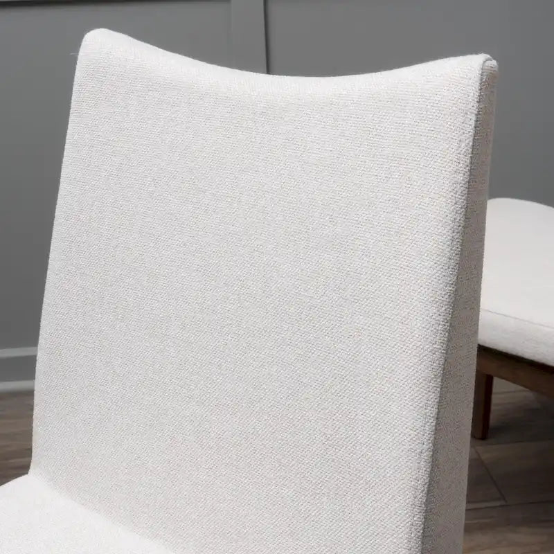 Chaise de salle à manger en tissu du milieu du siècle