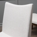 Chaise de salle à manger en tissu du milieu du siècle