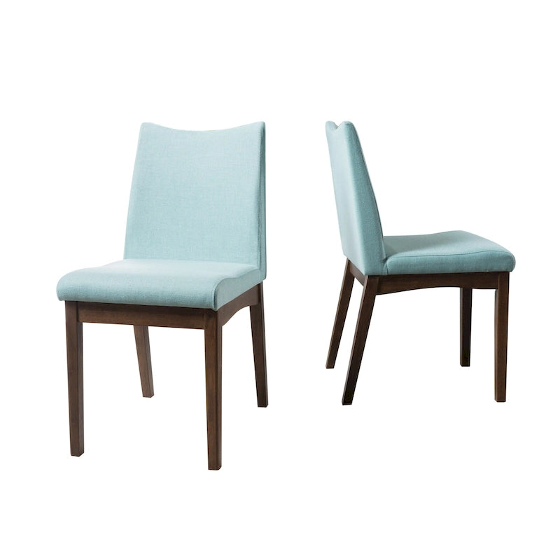 Chaise de salle à manger en tissu du milieu du siècle