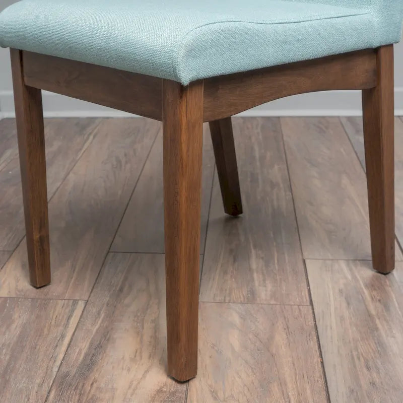 Chaise de salle à manger en tissu du milieu du siècle