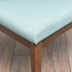 Chaise de salle à manger en tissu du milieu du siècle