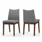 Chaise de salle à manger en tissu du milieu du siècle