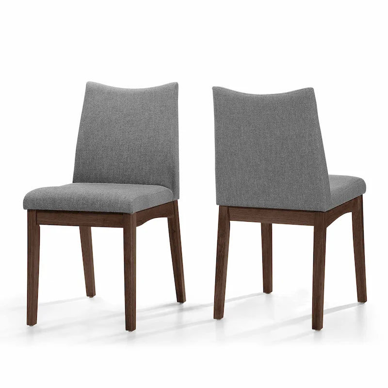Chaise de salle à manger en tissu du milieu du siècle