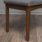 Chaise de salle à manger en tissu du milieu du siècle