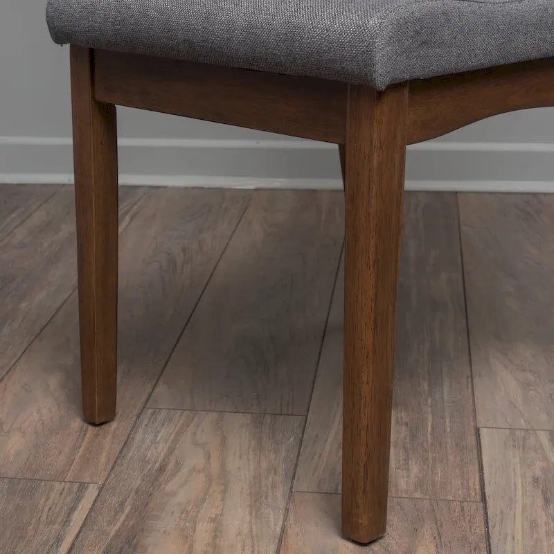 Chaise de salle à manger en tissu du milieu du siècle