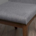 Chaise de salle à manger en tissu du milieu du siècle