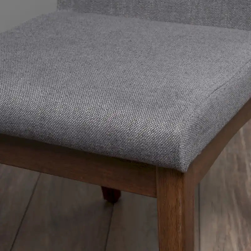 Chaise de salle à manger en tissu du milieu du siècle