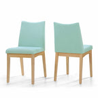 Chaise de salle à manger en tissu du milieu du siècle
