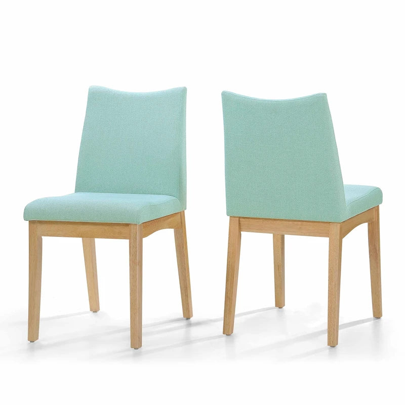 Chaise de salle à manger en tissu du milieu du siècle