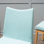 Chaise de salle à manger en tissu du milieu du siècle