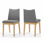 Chaise de salle à manger en tissu du milieu du siècle