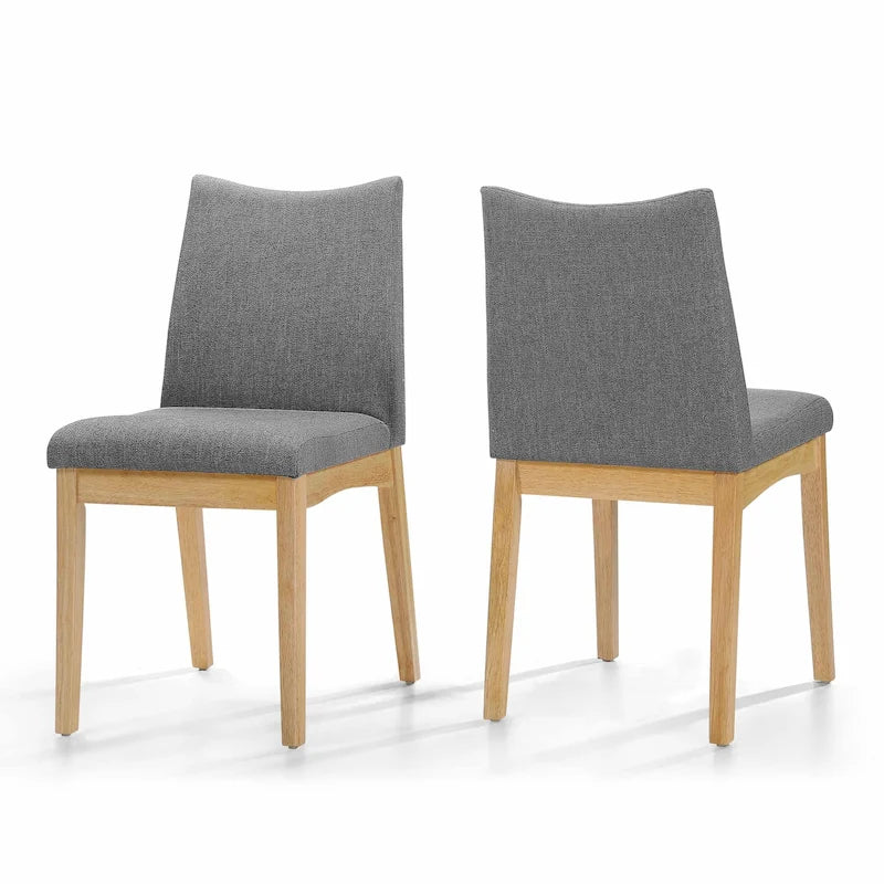 Chaise de salle à manger en tissu du milieu du siècle