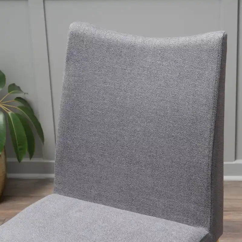 Chaise de salle à manger en tissu du milieu du siècle