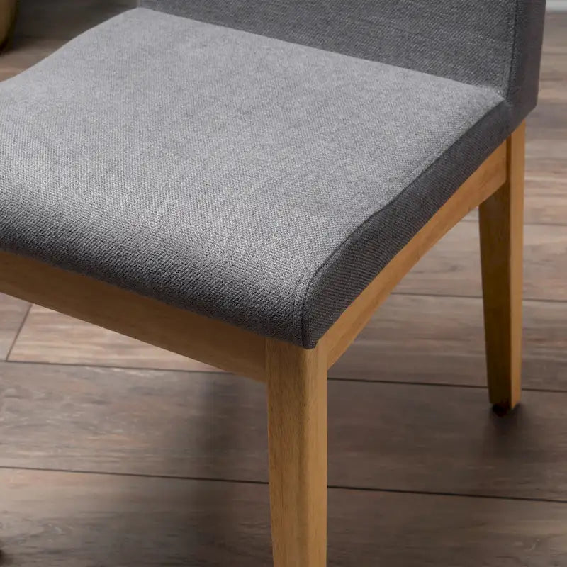 Chaise de salle à manger en tissu du milieu du siècle